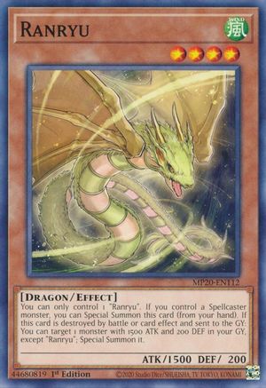Ranryu (MP20-EN112) - 2020 Tin of Lost Memories 1st Edition - Premium Yugioh Single from Konami - Just $0.25! Shop now at Game Crave Tournament Store