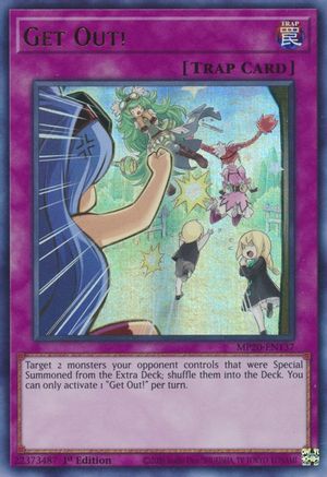 Get Out! (MP20-EN137) - 2020 Tin of Lost Memories 1st Edition - Premium Yugioh Single from Konami - Just $0.25! Shop now at Game Crave Tournament Store
