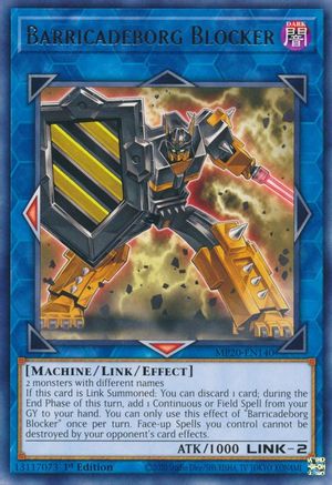 Barricadeborg Blocker (MP20-EN140) - 2020 Tin of Lost Memories 1st Edition - Premium Yugioh Single from Konami - Just $0.40! Shop now at Game Crave Tournament Store