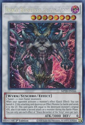 Draco Berserker of the Tenyi (MP20-EN166) - 2020 Tin of Lost Memories 1st Edition - Premium Yugioh Single from Konami - Just $1.25! Shop now at Game Crave Tournament Store