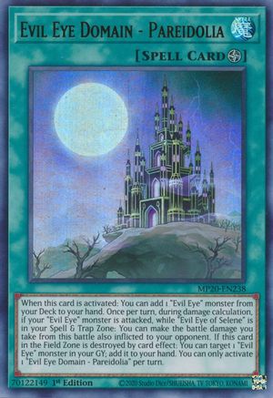 Evil Eye Domain - Pareidolia (MP20-EN238) - 2020 Tin of Lost Memories 1st Edition - Premium Yugioh Single from Konami - Just $0.25! Shop now at Game Crave Tournament Store
