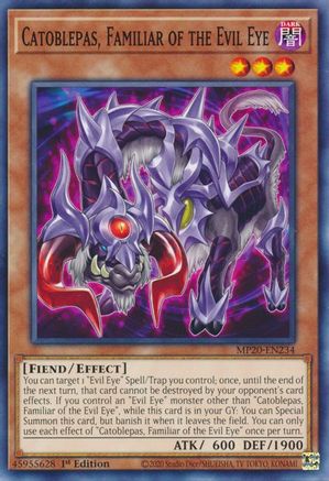 Catoblepas, Familiar of the Evil Eye (MP20-EN234) - 2020 Tin of Lost Memories 1st Edition - Premium Yugioh Single from Konami - Just $0.25! Shop now at Game Crave Tournament Store