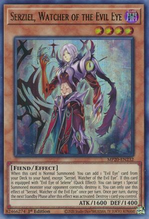 Serziel, Watcher of the Evil Eye (MP20-EN232) - 2020 Tin of Lost Memories 1st Edition - Premium Yugioh Single from Konami - Just $0.20! Shop now at Game Crave Tournament Store
