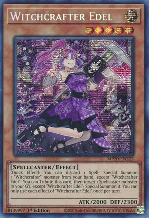Witchcrafter Edel (MP20-EN222) - 2020 Tin of Lost Memories 1st Edition - Premium Yugioh Single from Konami - Just $0.66! Shop now at Game Crave Tournament Store