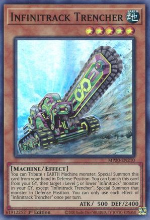Infinitrack Trencher (MP20-EN210) - 2020 Tin of Lost Memories 1st Edition - Premium Yugioh Single from Konami - Just $0.26! Shop now at Game Crave Tournament Store
