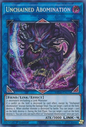 Unchained Abomination (MP20-EN175) - 2020 Tin of Lost Memories 1st Edition - Premium Yugioh Single from Konami - Just $3.04! Shop now at Game Crave Tournament Store