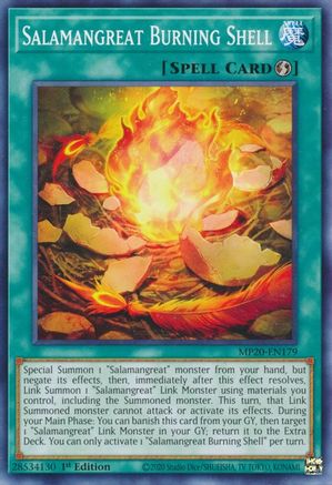 Salamangreat Burning Shell (MP20-EN179) - 2020 Tin of Lost Memories 1st Edition - Premium Yugioh Single from Konami - Just $0.25! Shop now at Game Crave Tournament Store