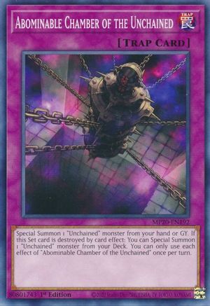 Abominable Chamber of the Unchained (MP20-EN192) - 2020 Tin of Lost Memories 1st Edition - Premium Yugioh Single from Konami - Just $0.44! Shop now at Game Crave Tournament Store