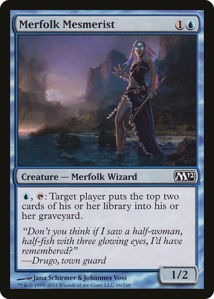 Merfolk Mesmerist (M12-066) - Magic 2012 Foil - Premium MTG Single from Wizards of the Coast - Just $0.08! Shop now at Game Crave Tournament Store