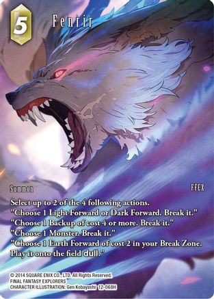 Fenrir (Full Art) (OPUS XII) Foil - Premium Final Fantasy Single from Opus XII - Just $9.65! Shop now at Game Crave Tournament Store