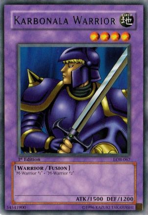 Karbonala Warrior (LOB-067) - The Legend of Blue Eyes White Dragon 1st Edition - Premium Yugioh Single from Konami - Just $11.47! Shop now at Game Crave Tournament Store