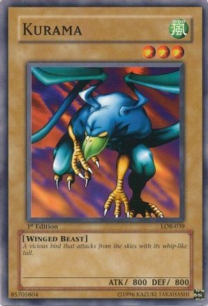 Kurama (LOB-039) - The Legend of Blue Eyes White Dragon Unlimited - Premium Yugioh Single from Konami - Just $0.25! Shop now at Game Crave Tournament Store