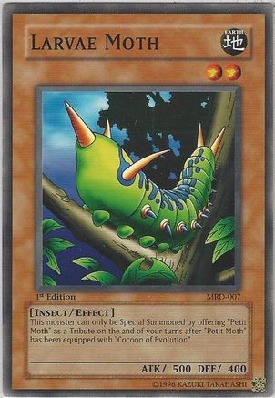 Larvae Moth (MRD-007) - Metal Raiders 1st Edition - Premium Yugioh Single from Konami - Just $3.66! Shop now at Game Crave Tournament Store
