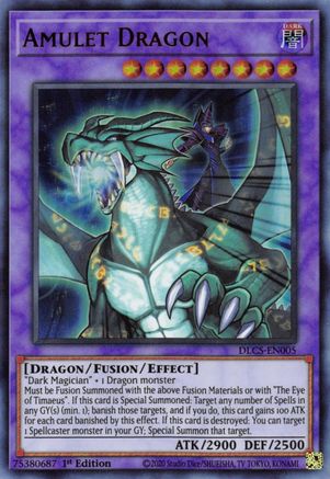 Amulet Dragon (DLCS-EN005) - Dragons of Legend: The Complete Series 1st Edition - Premium Yugioh Single from Konami - Just $0.75! Shop now at Game Crave Tournament Store