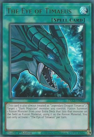 The Eye of Timaeus (DLCS-EN007) - Dragons of Legend: The Complete Series 1st Edition - Premium Yugioh Single from Konami - Just $5.26! Shop now at Game Crave Tournament Store