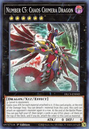 Number C5: Chaos Chimera Dragon (DLCS-EN045) - Dragons of Legend: The Complete Series 1st Edition - Premium Yugioh Single from Konami - Just $0.25! Shop now at Game Crave Tournament Store
