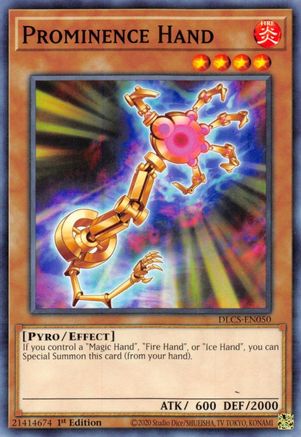 Prominence Hand (DLCS-EN050) - Dragons of Legend: The Complete Series 1st Edition - Premium Yugioh Single from Konami - Just $0.25! Shop now at Game Crave Tournament Store