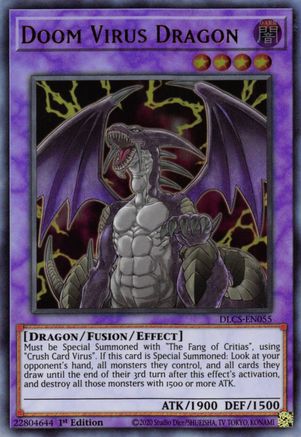 Doom Virus Dragon (DLCS-EN055) - Dragons of Legend: The Complete Series 1st Edition - Premium Yugioh Single from Konami - Just $0.30! Shop now at Game Crave Tournament Store