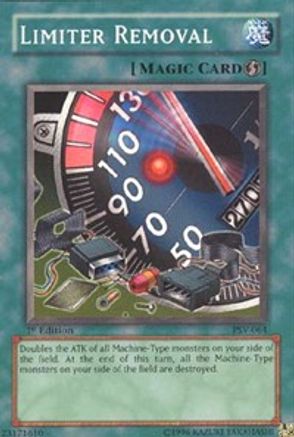 Limiter Removal (PSV-064) - Pharaoh's Servant Unlimited - Premium Yugioh Single from Konami - Just $0.72! Shop now at Game Crave Tournament Store