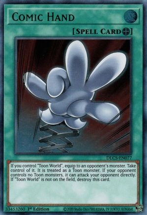 Comic Hand (DLCS-EN077) - Dragons of Legend: The Complete Series 1st Edition - Premium Yugioh Single from Konami - Just $4.67! Shop now at Game Crave Tournament Store