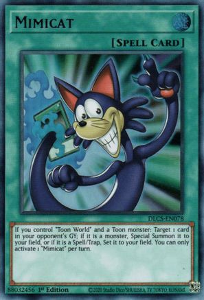 Mimicat (DLCS-EN078) - Dragons of Legend: The Complete Series 1st Edition - Premium Yugioh Single from Konami - Just $2.26! Shop now at Game Crave Tournament Store