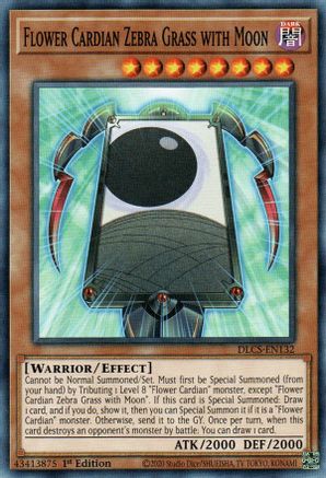 Flower Cardian Zebra Grass with Moon (DLCS-EN132) - Dragons of Legend: The Complete Series 1st Edition - Premium Yugioh Single from Konami - Just $0.25! Shop now at Game Crave Tournament Store