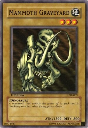 Mammoth Graveyard (LOB-009) - The Legend of Blue Eyes White Dragon 1st Edition - Premium Yugioh Single from Konami - Just $1.74! Shop now at Game Crave Tournament Store