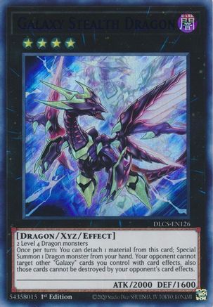 Galaxy Stealth Dragon (Green) (DLCS-EN126) - Dragons of Legend: The Complete Series 1st Edition - Premium Yugioh Single from Konami - Just $0.30! Shop now at Game Crave Tournament Store