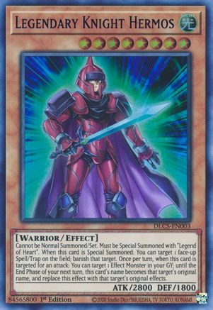 Legendary Knight Hermos (Blue) (DLCS-EN003) - Dragons of Legend: The Complete Series 1st Edition - Premium Yugioh Single from Konami - Just $0.27! Shop now at Game Crave Tournament Store