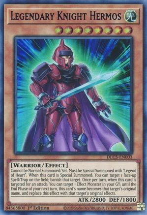 Legendary Knight Hermos (Purple) (DLCS-EN003) - Dragons of Legend: The Complete Series 1st Edition - Premium Yugioh Single from Konami - Just $0.25! Shop now at Game Crave Tournament Store