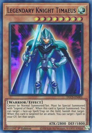 Legendary Knight Timaeus (Blue) (DLCS-EN001) - Dragons of Legend: The Complete Series 1st Edition - Premium Yugioh Single from Konami - Just $0.26! Shop now at Game Crave Tournament Store