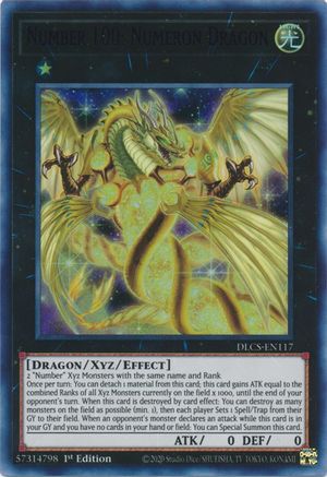 Number 100: Numeron Dragon (Purple) (DLCS-EN117) - Dragons of Legend: The Complete Series 1st Edition - Premium Yugioh Single from Konami - Just $0.42! Shop now at Game Crave Tournament Store