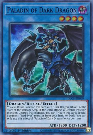 Paladin of Dark Dragon (Blue) (DLCS-EN069) - Dragons of Legend: The Complete Series 1st Edition - Premium Yugioh Single from Konami - Just $0.25! Shop now at Game Crave Tournament Store
