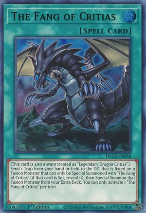 The Fang of Critias (Green) (DLCS-EN058) - Dragons of Legend: The Complete Series 1st Edition - Premium Yugioh Single from Konami - Just $0.60! Shop now at Game Crave Tournament Store