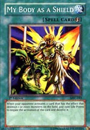 My Body as a Shield (MFC-092) - Magician's Force 1st Edition - Premium Yugioh Single from Konami - Just $1.54! Shop now at Game Crave Tournament Store