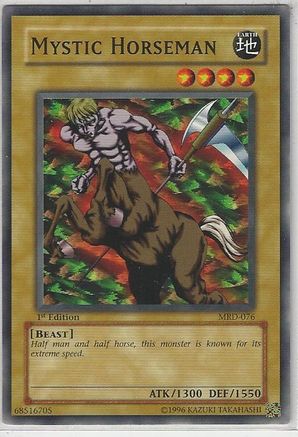 Mystic Horseman (MRD-076) - Metal Raiders Unlimited - Premium Yugioh Single from Konami - Just $0.25! Shop now at Game Crave Tournament Store