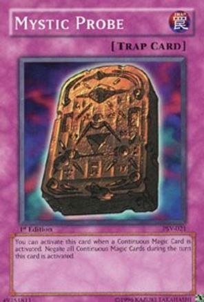 Mystic Probe (PSV-021) - Pharaoh's Servant Unlimited - Premium Yugioh Single from Konami - Just $0.25! Shop now at Game Crave Tournament Store
