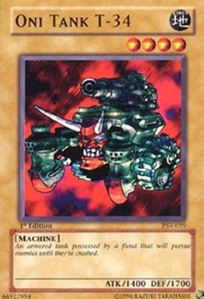 Oni Tank T-34 (PSV-059) - Pharaoh's Servant Unlimited - Premium Yugioh Single from Konami - Just $0.08! Shop now at Game Crave Tournament Store