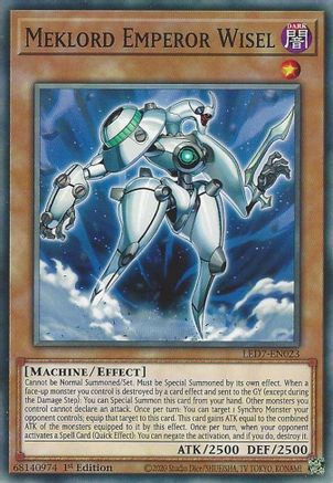 Meklord Emperor Wisel (LED7-EN023) - Legendary Duelists: Rage of Ra Unlimited - Premium Yugioh Single from Konami - Just $0.25! Shop now at Game Crave Tournament Store