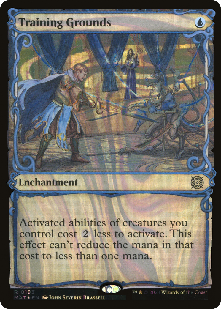Training Grounds (MAT-193) - March of the Machine: The Aftermath: (Showcase) Foil - Premium MTG Single from Wizards of the Coast - Just $3.34! Shop now at Game Crave Tournament Store