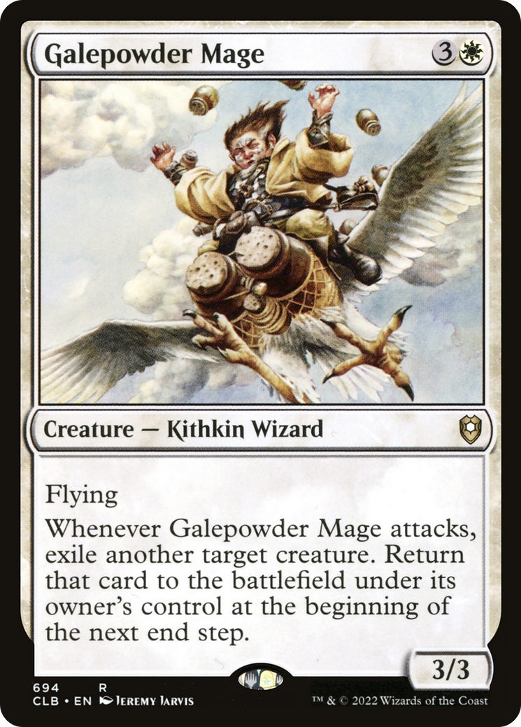 Galepowder Mage (CLB-694) - Commander Legends: Battle for Baldur's Gate - Premium MTG Single from Wizards of the Coast - Just $0.08! Shop now at Game Crave Tournament Store