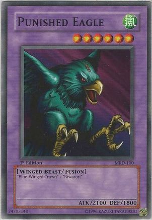 Punished Eagle (MRD-100) - Metal Raiders 1st Edition - Premium Yugioh Single from Konami - Just $0.98! Shop now at Game Crave Tournament Store