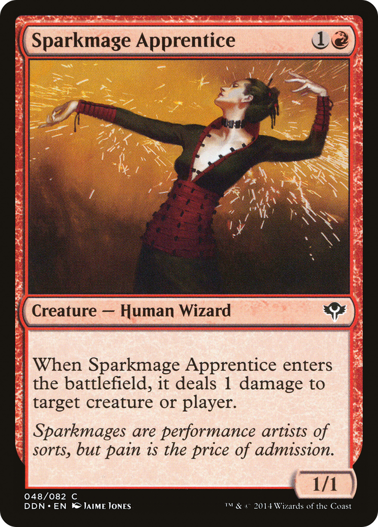 Sparkmage Apprentice (DDN-048) - Duel Decks: Speed vs. Cunning - Premium MTG Single from Wizards of the Coast - Just $0.25! Shop now at Game Crave Tournament Store