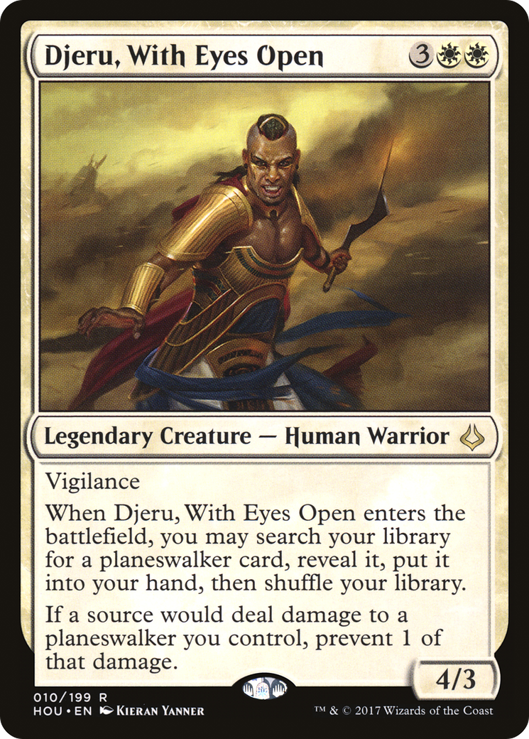 Djeru, With Eyes Open (HOU-010) - Hour of Devastation Foil - Premium MTG Single from Wizards of the Coast - Just $0.35! Shop now at Game Crave Tournament Store