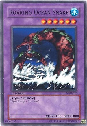 Roaring Ocean Snake (MRD-020) - Metal Raiders 1st Edition - Premium Yugioh Single from Konami - Just $2.03! Shop now at Game Crave Tournament Store