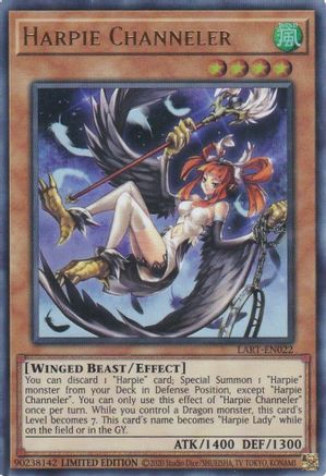 Harpie Channeler (LART-EN022) - The Lost Art Promotion Limited - Premium Yugioh Single from Konami - Just $2.48! Shop now at Game Crave Tournament Store