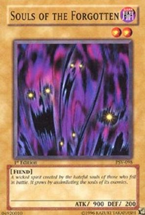 Souls of the Forgotten (PSV-098) - Pharaoh's Servant Unlimited - Premium Yugioh Single from Konami - Just $0.25! Shop now at Game Crave Tournament Store