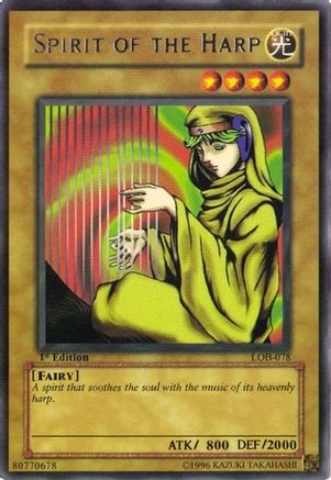 Spirit of the Harp (LOB-078) - The Legend of Blue Eyes White Dragon Unlimited - Premium Yugioh Single from Konami - Just $0.11! Shop now at Game Crave Tournament Store