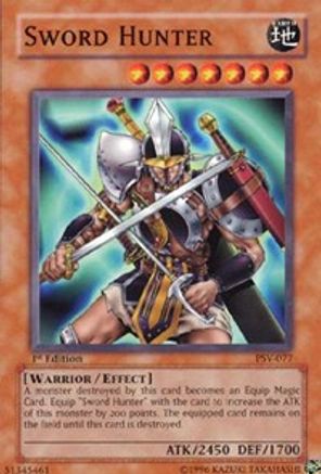 Sword Hunter (PSV-077) - Pharaoh's Servant 1st Edition - Premium Yugioh Single from Konami - Just $1.46! Shop now at Game Crave Tournament Store