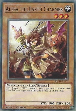 Aussa the Earth Charmer (SDCH-EN001) - Structure Deck: Spirit Charmers 1st Edition - Premium Yugioh Single from Konami - Just $0.25! Shop now at Game Crave Tournament Store
